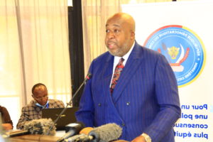 S.E Aimé MOLENDO SAKOMBI, Ministre des Affaires Foncières